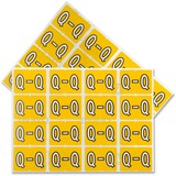 Pendaflex A-Z End End Tab Filing Labels - "Alphabet" - 1 1/4" Width x 15/16" Length - Rectangle - Yellow - 240 / Pack - Self-adhesive