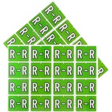 Pendaflex A-Z End End Tab Filing Labels - "Alphabet" - 1 1/4" x 15/16" Length - Rectangle - Light Green - 240 / Pack - Self-adhesive