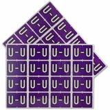Pendaflex A-Z End End Tab Filing Labels - "Alphabet" - 1 1/4" Width x 15/16" Length - Rectangle - Purple - 240 / Pack - Self-adhesive