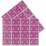 Pendaflex A-Z End End Tab Filing Labels - "Alphabet" - 1 1/4" Width x 15/16" Length - Rectangle - Lilac - 240 / Pack - Self-adhesive