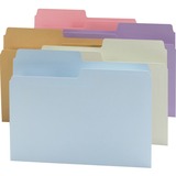 Smead SuperTab 1/2 Tab Cut Letter Recycled Top Tab File Folder - 8 1/2" x 11" - 3/4" Expansion - Assorted - 10% Recycled - 24 / Pack