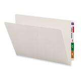 Smead Shelf-Master Straight Tab Cut Legal Recycled End Tab File Folder - 9 1/2" x 14 5/8" - 3/4" Expansion - Ivory - 10% Recycled - 50 / Box