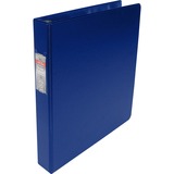 Wilson Jones Professional Easy Load DublLock D-ring Binders - 1" Binder Capacity - Letter - 8 1/2" x 11" Sheet Size - 3 x D-Ring Fastener(s) - Internal Pocket(s) - Vinyl - Blue - Gap-free Ring, Locking Ring, Label Holder, PVC-free, Sheet Lifter, Heavy Duty - 1 Each