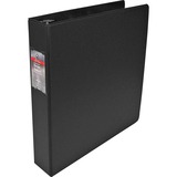 Wilson Jones Professional Easy Load DublLock D-ring Binders - 1 1/2" Binder Capacity - 8 1/2" x 11" Sheet Size - D-Ring Fastener(s) - Internal Pocket(s) - Vinyl - Black - Locking Ring, Label Holder, Sheet Lifter, Gap-free Ring, PVC-free, Heavy Duty - 1 Each