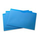 VLB Legal File Jacket - 14 1/2" x 10" - 1" Expansion - Poly - Clear, Blue - 5 / Pack