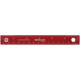 Acme United Colored Stainless Steel Ruler - 6" Length - Imperial, Metric Measuring System - Stainless Steel - 1 Each