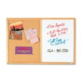 Quartet Cork/Dry-Erase Board - 36" (3 ft) Width x 24" (2 ft) Height - Oak Frame - No - 1 Each