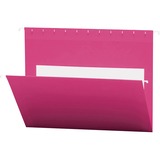 Smead Letter Recycled Hanging Folder - 8 1/2" x 11" - Dark Pink - 10% Recycled - 25 / Box