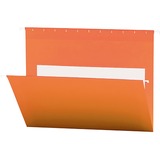 Smead Flex-I-Vision Letter Recycled Hanging Folder - 8 1/2" x 11" - Vinyl - Orange - 10% Recycled - 25 / Box