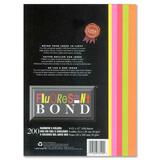 First Base Fluorescent Bond Rainbow Colors Printed Laser Paper - Letter - 8 1/2" x 11" - 24 lb Basis Weight - 200 / Pack - Pink, Yellow, Red, Green, Orange