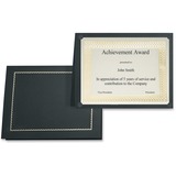 First Base Letter, A4 Certificate Holder - 8 1/2" x 11" , 8" x 10" , 8 19/64" x 11 45/64" - Linen - Black - 5 / Pack