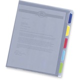 Pendaflex 1/5 Tab Cut Letter Top Tab File Folder - Polypropylene - Ice White - 1 Each