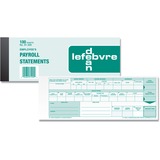 Dean & Fils Employees Payroll Record Form - 100 Sheet(s) - 8" (20.3 cm) x 3" (7.6 cm) Sheet Size - Recycled - 1 Each