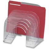 Rubbermaid Jumbo Optimizer Incline Sorters - 6 Compartment(s) - 10.5" Height x 7.4" Width x 9.4" Depth - Desktop - Clear - Plastic - 1 Each