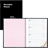 Blueline Perfect Binding Bilingual Receipt Book - 200 Sheet(s) - Perfect Bind - 2 Part - Carbon Copy - 8 1/2" (21.6 cm) x 11" (27.9 cm) Sheet Size - Black Cover - 1 Each