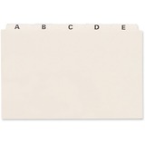 Oxford PlainTab Index Card File Guide - Printed Tab(s) - Character - A-Z - 8" Tab Height x 5" Tab Width - Manila Tab(s) - 1 / Pack