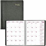 Brownline 14-Month Monthly Planner - Monthly - December 2023 - January 2025 - 11" x 8 1/2" Sheet Size - Wire Bound - Black - 1 Each