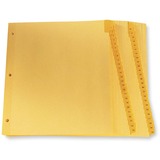 Oxford Preprinted Laminated Tab Index Divider - Printed Tab(s) - Digit - 1-50 - 8.50" Divider Width x 11" Divider Length - Letter - Buff Divider - Mylar Tab(s) - Recycled - Reinforced Tab, Laminated Tab, Reinforced Edges, Rip Proof - 50 / Set