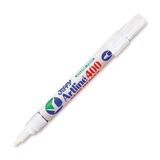 Jiffco Artline Medium Paint Marker - Medium Marker Point - 2.3 mm Marker Point Size - White - 1 Each