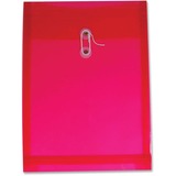 Winnable Transparent Poly Inter-Department Envelope - Clasp - 9 1/2" Width x 13" Length - Poly - 1 Each - Red