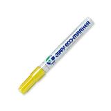 Jiffco JK-90 Permanent ECO Giant Refillable Markers - Medium Marker Point - Chisel Marker Point Style - Refillable - Yellow - 1 Each