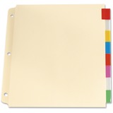 Oxford Loose Leaf Index Tab - 8 Tab(s) - 9.75" Divider Width x 11" Divider Length - 3 Hole Punched - Assorted Plastic Tab(s) - Reinforced Edges - 1 / Set