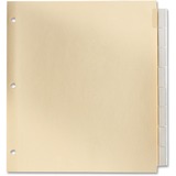 Oxford Insertable Index Tab - 8 Tab(s) - Legal - Manila Divider - Clear Plastic Tab(s) - Reinforced Edges, Rip Proof, Durable - 8 / Set
