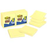 Post-it® Pop-up Super Sticky Notes Refill - 3" x 3" - Square - Canary Yellow - 6 / Pack