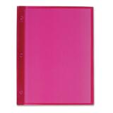 Winnable Letter Report Cover - 8 1/2" x 11" - 80 Sheet Capacity - 3 x Prong Fastener(s) - Poly - Red - 1 Each