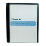 Winnable Letter Report Cover - 8 1/2" x 11" - 80 Sheet Capacity - 3 Fastener(s) - Clear, Black - 1 Each