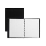 Winnable Classic Coil Hard-Covered Notebook with Pockets - 192 Sheets - Coilock - Front Ruling Surface - Ruled Margin - 9" x 7 1/2" - Black Paper - Hard Cover, Pocket - 1 Each