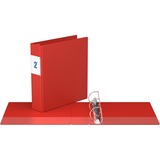 Davis Angle-D Ring Commercial Binder - 2" Binder Capacity - 8 1/2" x 11" Sheet Size - D-Ring Fastener(s) - Chipboard - Red - Recycled - 1 Each