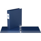 Davis Round Ring Commercial Binder - 1 1/2" Binder Capacity - 8 1/2" x 11" Sheet Size - 3 x Round Ring Fastener(s) - 2 Inside Front & Back Pocket(s) - Royal Blue - Recycled - 1 Each