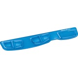 Fellowes Keyboard Palm Support with Microban® Protection - 0.63" (16 mm) x 18.25" (463.55 mm) x 3.38" (85.85 mm) Dimension - Blue - Polyurethane - 1 Pack