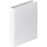 Wilson Jones Heavy-Duty Oversize Customizer D-Ring Binder - 1" Binder Capacity - D-Ring Fastener(s) - Inside Front & Back Pocket(s) - White - Clear Overlay - 1 Each