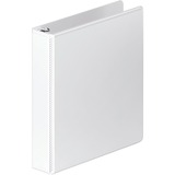 Wilson Jones Heavy-Duty Oversize Customizer D-Ring Binder - 1 1/2" Binder Capacity - D-Ring Fastener(s) - Inside Front & Back Pocket(s) - White - No - Clear Overlay - 1 Each