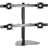 Chief Widescreen Quad Display Desk Mount - For 10-30 Inch Monitors - Black - Up to 30" Screen Support - 80 lb (36287.39 g) Load Capacity - Flat Panel Display Type Supported - DepthDesktop, Tabletop - Solid Steel - Black