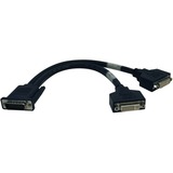 Tripp Lite by Eaton DMS-59 to Dual DVI Splitter Y Cable (M to 2x DVI-I F) 1 ft. (0.31 m)