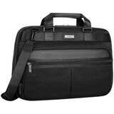 Targus Mobile Elite TBT045US Carrying Case (Briefcase) for 15" to 16" Notebook - Black, Gray - Water Resistant Bottom - Polyester Body - Trolley Strap, Shoulder Strap, Handle - 13.80" (350.52 mm) Height x 15.70" (398.78 mm) Width x 3.90" (99.06 mm) Depth - 18 L Volume Capacity