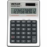 Victor 99901 TuffCalc Calculator - Extra Large Display, Angled Display, Water Proof, Shock Resistant, Battery Backup, 3-Key Memory, Independent Memory, Dual Power, Washable - Battery/Solar Powered - 1.8" x 4.6" x 6.5" - White - 1 Each