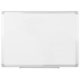 MasterVision Earth Silver Easy-Clean Dry-erase Board - 36" (3 ft) Width x 24" (2 ft) Height - Melamine Surface - Aluminum Frame - Rectangle - 1 Each