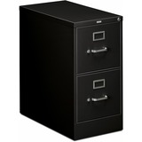 HON 310 H312 File Cabinet - 15" x 26.5"29" - 2 Drawer(s) - Finish: Black
