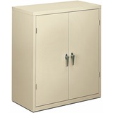 HON Brigade HSC1842 Storage Cabinet - 36" x 18.1" x 41.8" - 2 x Shelf(ves) - Hinged Door(s) - 114 kg Load Capacity - Adjustable Shelf, Rugged, Reinforced, Welded, Locking Mechanism, Leveling Glide, Heavy Duty, Durable, Tamper Resistant, Sturdy, Removable 