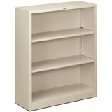 HON+Brigade+Steel+Bookcase+%7C+3+Shelves+%7C+34-1%2F2%22W+%7C+Light+Gray+Finish