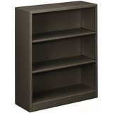 HON+Brigade+Steel+Bookcase+%7C+3+Shelves+%7C+34-1%2F2%22W+%7C+Charcoal+Finish
