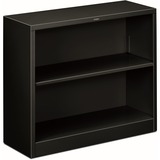 HON+Brigade+Steel+Bookcase+%7C+2+Shelves+%7C+34-1%2F2%22W+%7C+Black+Finish