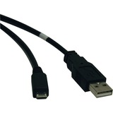 Tripp Lite by Eaton Black 3ft USB-2.0 Hi Speed A to Micro-B USB Male/Male Cable 3'