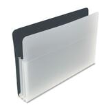 Winnable Legal File Pocket - 8 1/2" x 14" - 3 1/2" Expansion - Poly - Dark Blue, Clear - 1 Each