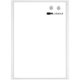 Quartet Mini Magnetic Dry Erase Board - 17" (1.4 ft) Width x 11" (0.9 ft) Height - White Surface - 1 Each