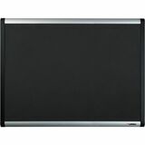 Lorell Black Mesh Fabric Covered Bulletin Boards - 48" (1219.20 mm) Height x 72" (1828.80 mm) Width - Fabric Surface - Black Anodized Aluminum Frame - 1 Each